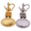 1: 12 Dollhouse Miniature Metal Tea Set Teapot Cup Plate Furniture Toys