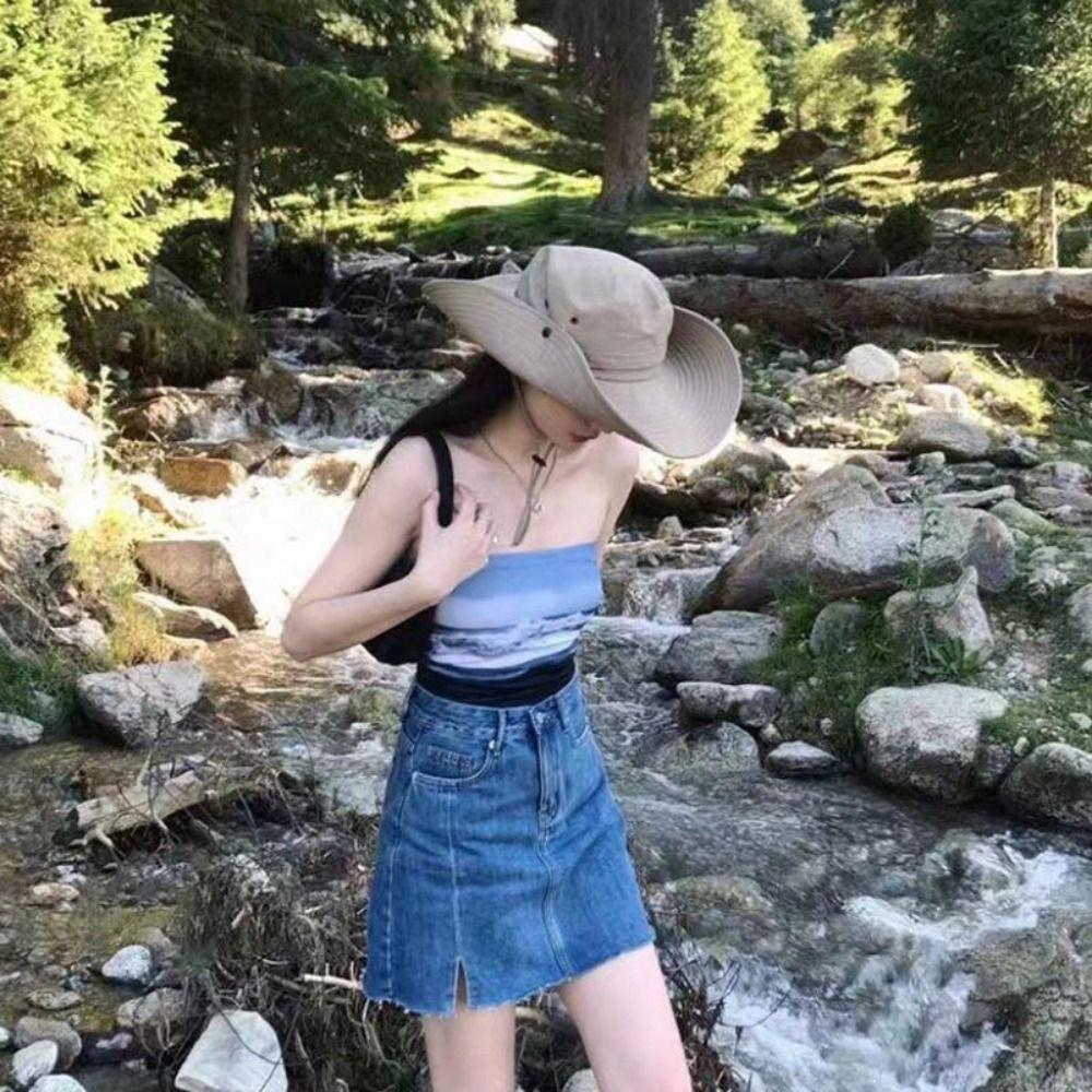 Knight Hat Summer Sun Hat Beach Cap Sunscreen Cap Retro Western Cowboy Hat  Beach