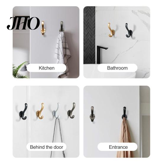 Coat Hook 1 Set Storage Multifunctional Waterproof Smooth Edge with Screws Solid Color Space Saving Handbag Hat Household Supplies