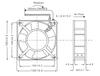 Xinrui Lian RAH1238B1 220V 0.20A 12CM Welding Oven Fan