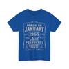 60 Years Old Made In January 1965 Vintage 60th Birthday Men T-Shirt