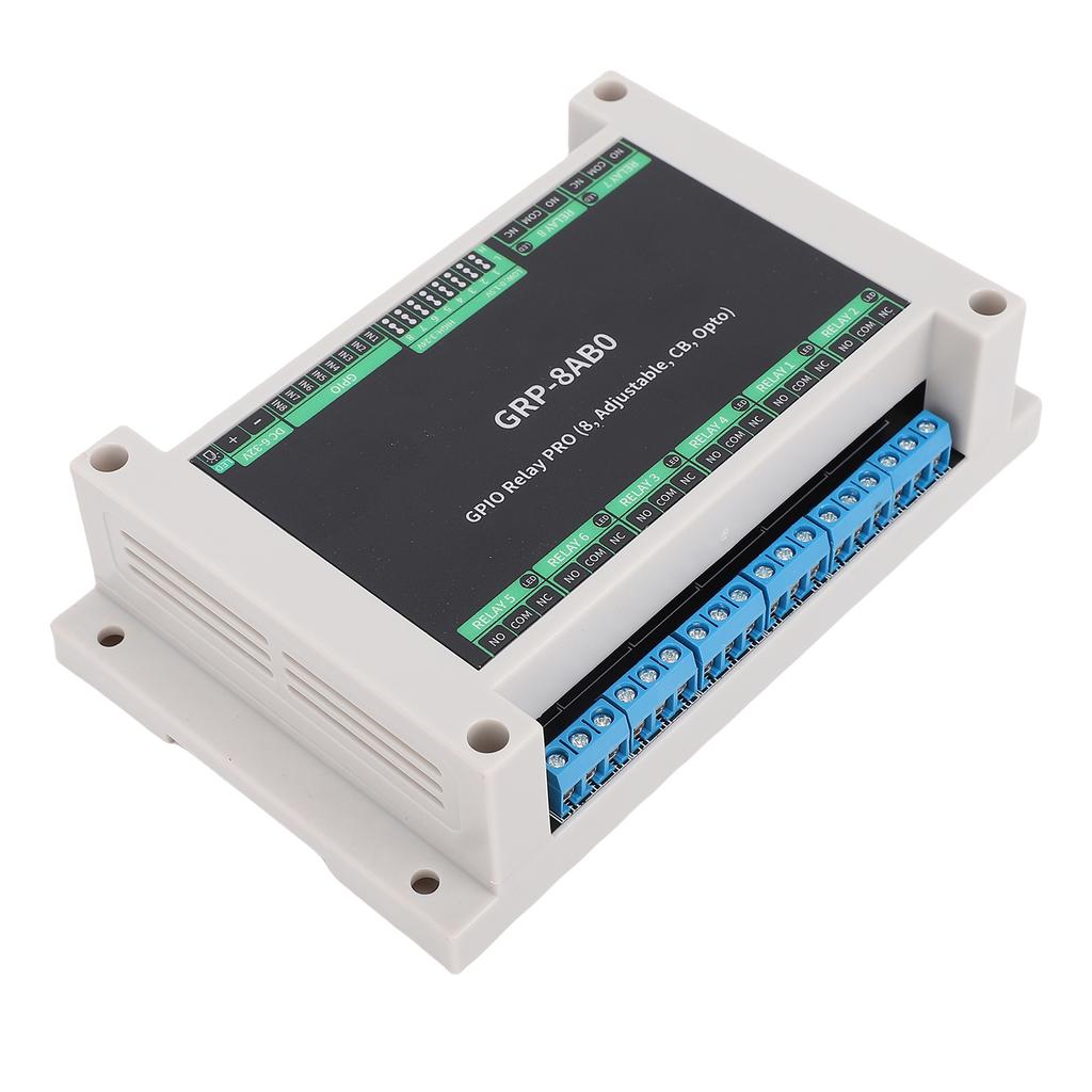 GPIO Relay Module ABS Rail Enclosure Industrial GPID Relay Board with Optocoupler Isolation High Low   Trigger