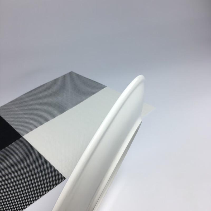 Pure White Ceramic Round Flat Dinner Plate