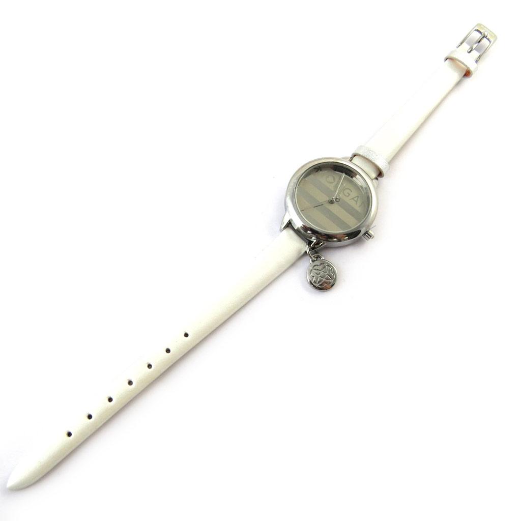 Morgan [N6253] - Montre créateur 'Morgan' blanc argenté (Rayures)