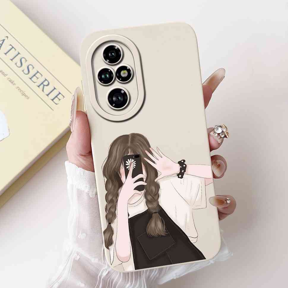For Honor 200 Pro 5G Case ELP-AN00 Cute Butterfly Rabbit Soft Silicone Cover For Huawei Honor 200Pro ELP-NX9 Phone Shell Fundas