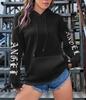 Damen Fleece Hoodie mit Engelsflügel-Print - Lockerer Casual Herbst Pullover mit Taschen