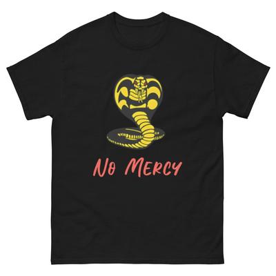 Camiseta Unisex Cobra Kai No Mercy | Camiseta de Cultura Pop | Camiseta Clásica de Karate Kid