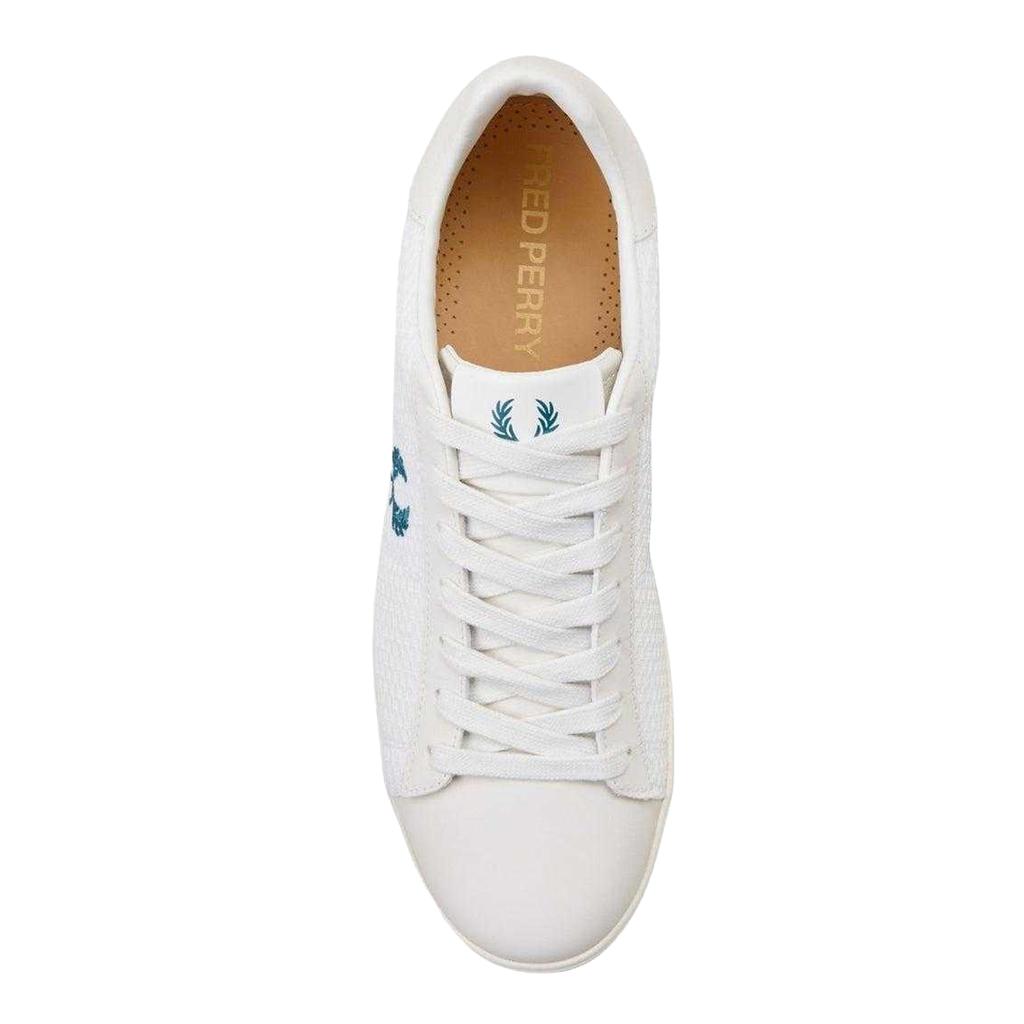 Fred Perry Mens Laurel Wreath Logo Leather Trainers