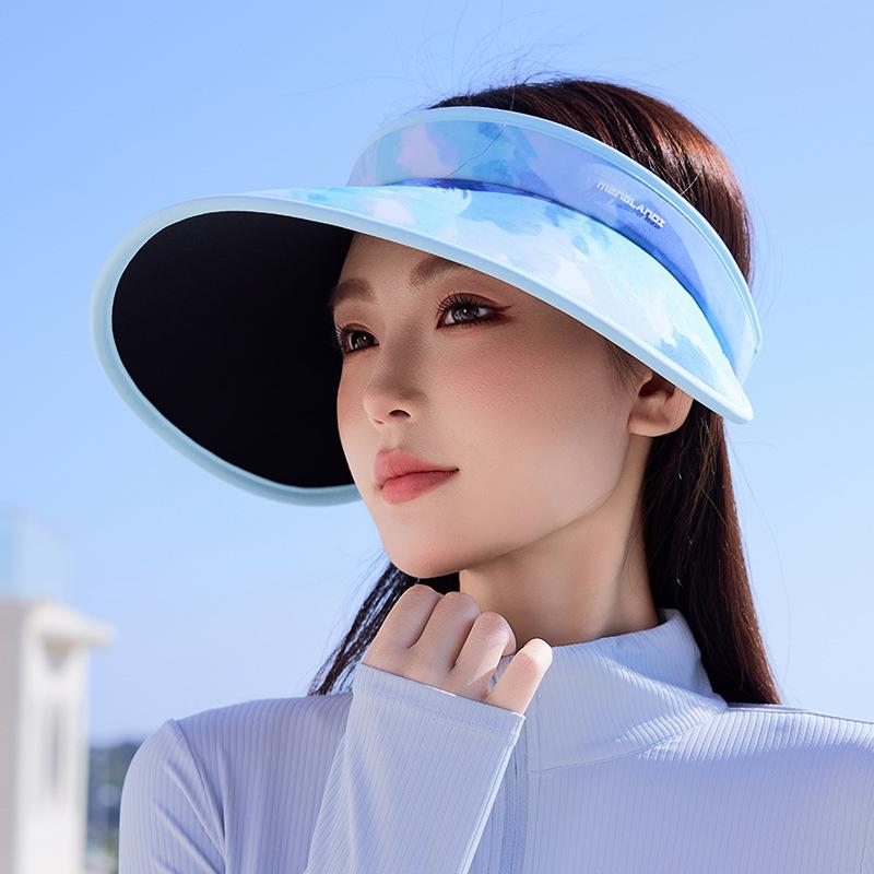 Open-Top Painted Hat Women, Large Brim, Summer Sunshade, Outdoor Sunhat New