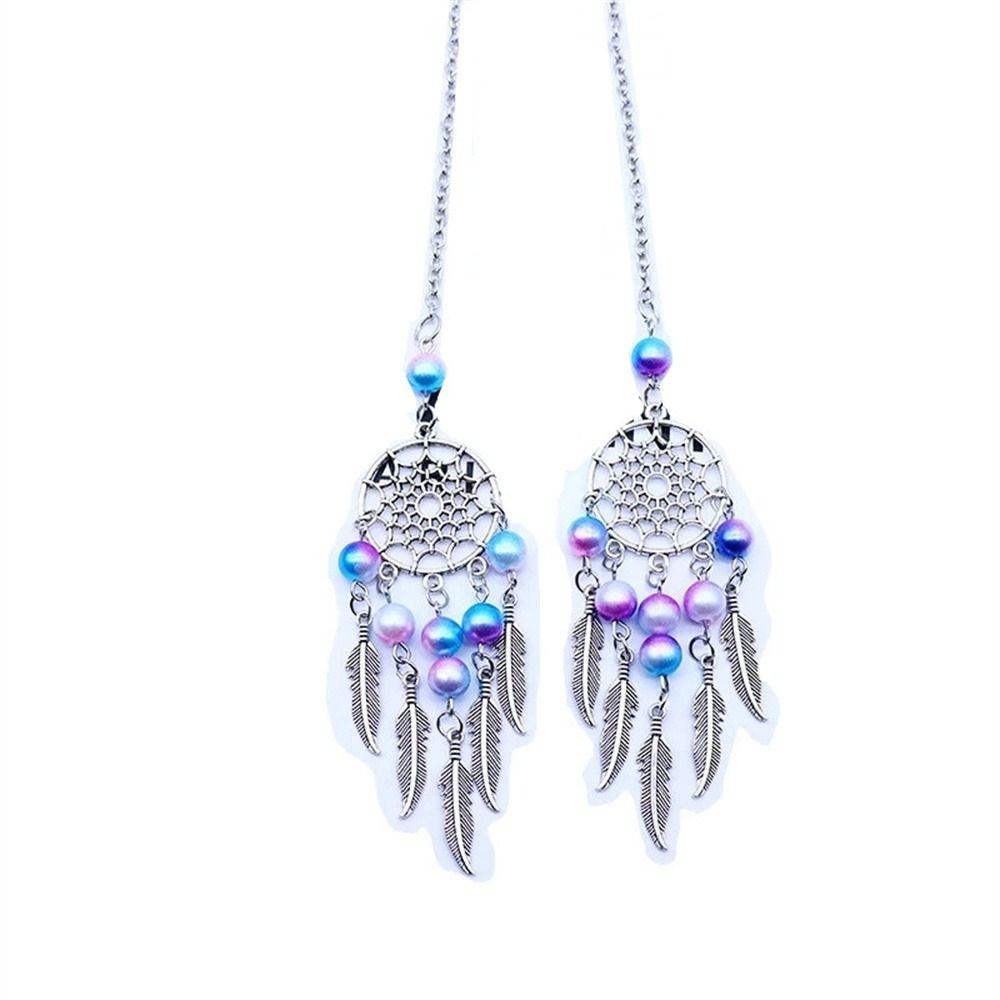 Pentagram Butterfly Rearview Mirror Hanging Car Pendant Car Hanging Ornaments Dream Catcher Pendant