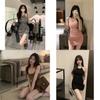 Summer French Style Sleeveless Tighter Dress With Knitted Fabric For Women