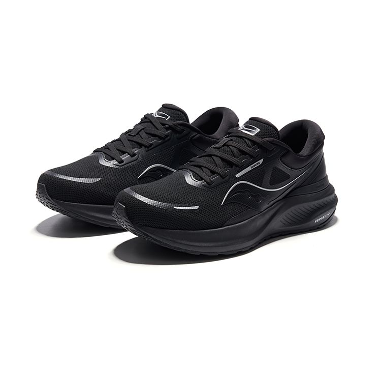 SAUCONY Comfortable Breathable Fabric Cushioning Low Top Running Shoes Unisex Sneaker Black S28194-3