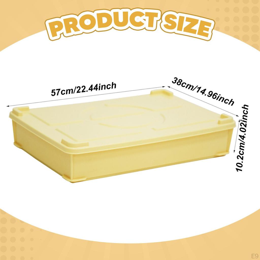 Fermentation Box for Storing Ingredients, Organizing Pizza , Bread, Stackable Container with Lid,