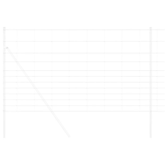 VidaXL Clôture de champ 1,4x25 m en acier galvanisé 42005816