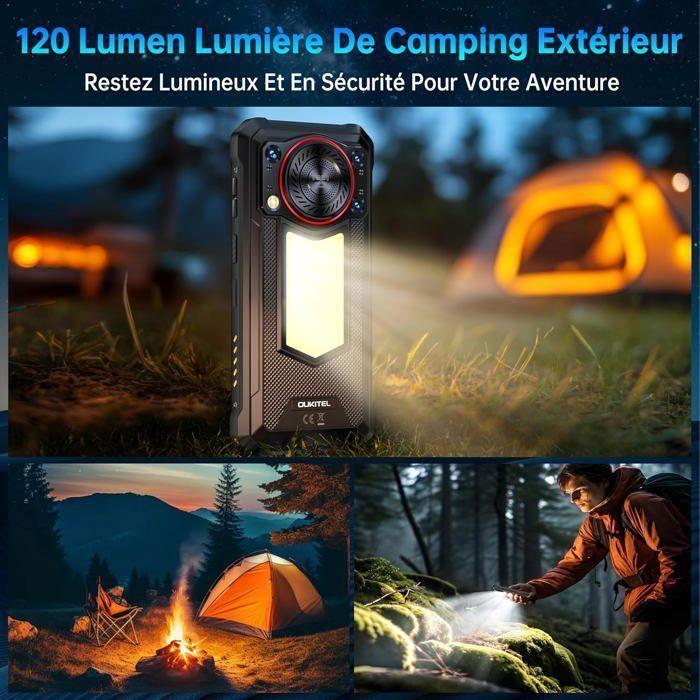 OUKITEL WP53 Pro Telephone Incassable Android 15 24Go+256Go 6,52'' FHD+ 11000mAh Smartphone Robuste Dural SIM/NFC/50MP/128dB Noir