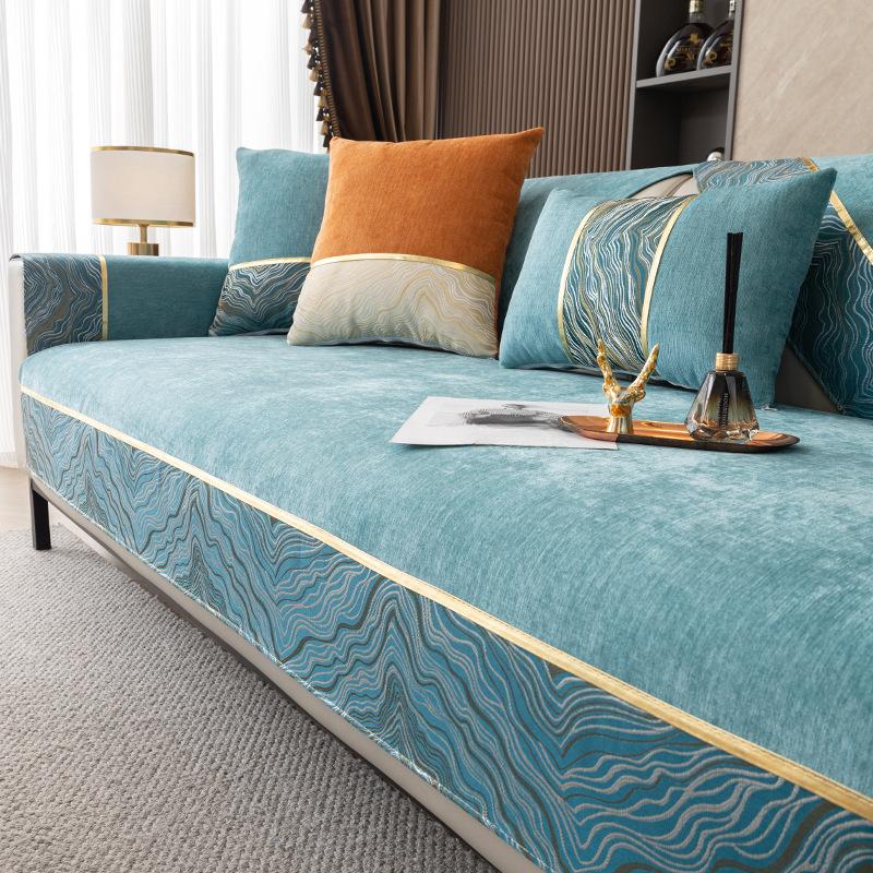 Chenille Sofa Cushion Four Seasons Universal Light Luxury High-End Non-Slip Simple Cushion Sofa Cover All-Inclusive Universal Cover