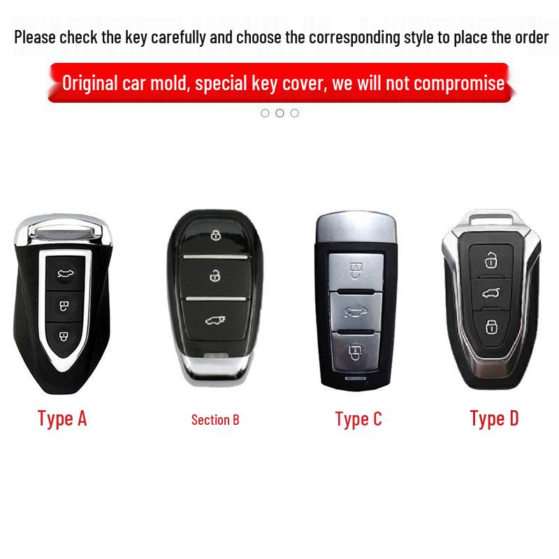 

Zotye Car Key Case Shell: Fits T300, T600, Damo X5/X7, SR7/9, T700, Leopard T500 Models.