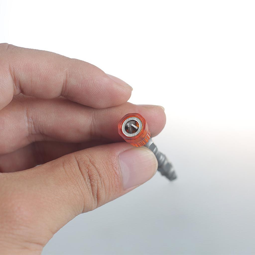 Electric Screwdriver Set With Colorful Magnetic Rings For Easy Bit Identification And Enhances Efficiency In DIY Project