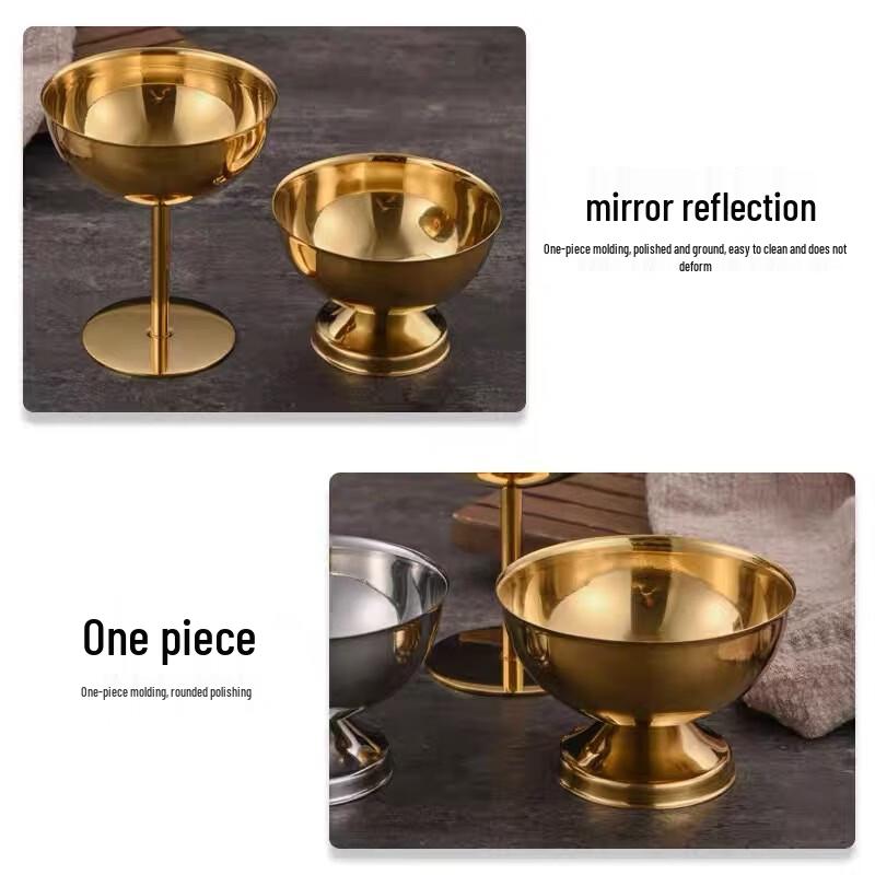 Korean Style 304 Stainless Steel Dessert Bowl & Cocktail Cup
