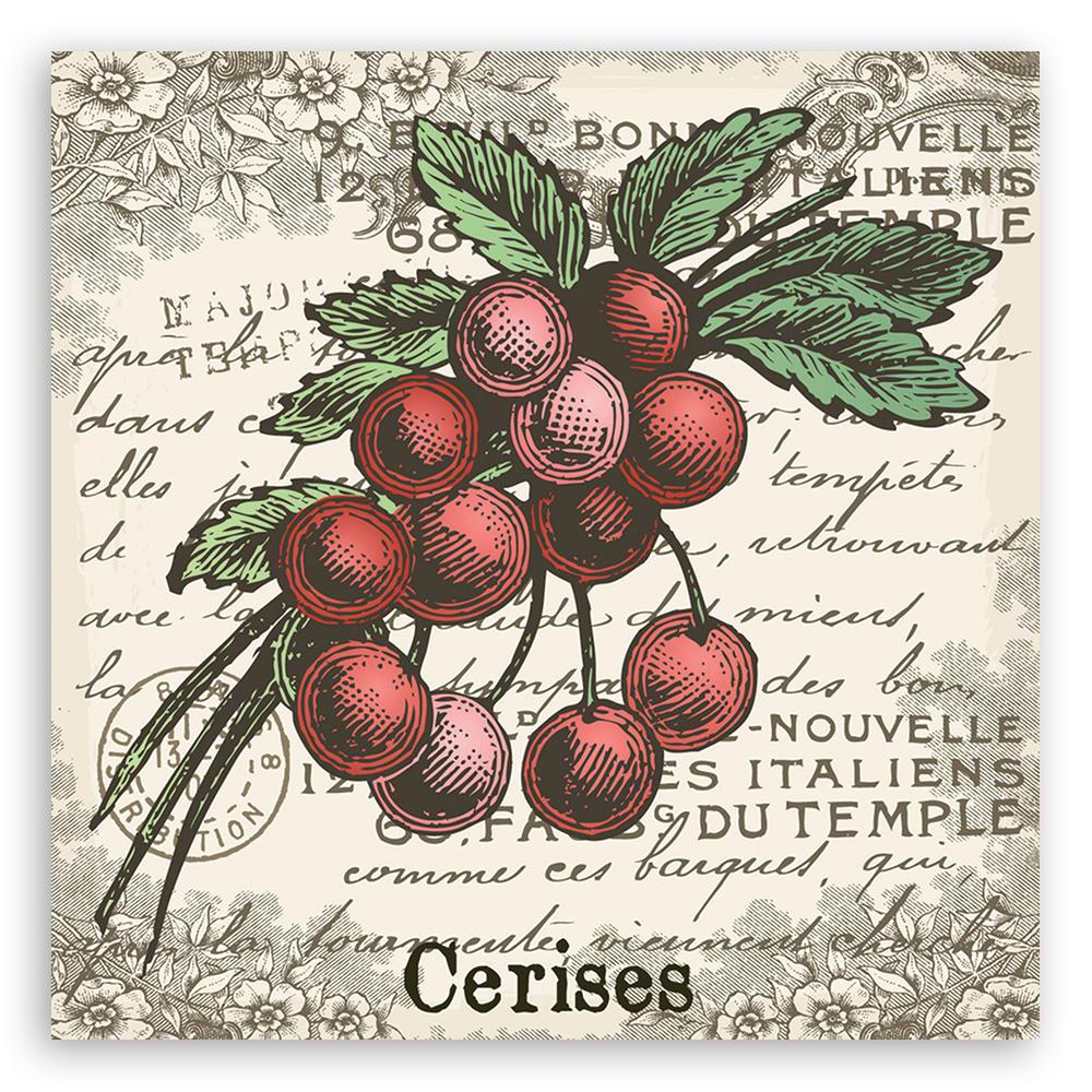 Canvas Print Cherry Vintage
