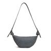 Retro washed denim versatile croissant bag new bag women's large-capacity shoulder messenger bag
