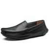 Fashion Cowhide Men's Casual Leather Shoes Soft Soled Anti Slip and Wear-resistant Men's Driving Shoes Loafers Shoes