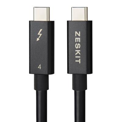 Zeskit Ninja Series Thunderbolt 4 Compatible (Intel Certified) Cable, 40Gbps, 100W, Passive, 0.8m, USB4/USB3