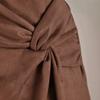 Faux Suede Mini Skirts for Women Wrap Short Skort High Waist  A-line Mini Skirt Skort Women's Asymmetrical Front Knot Ruched Skirt With Back Zipper
