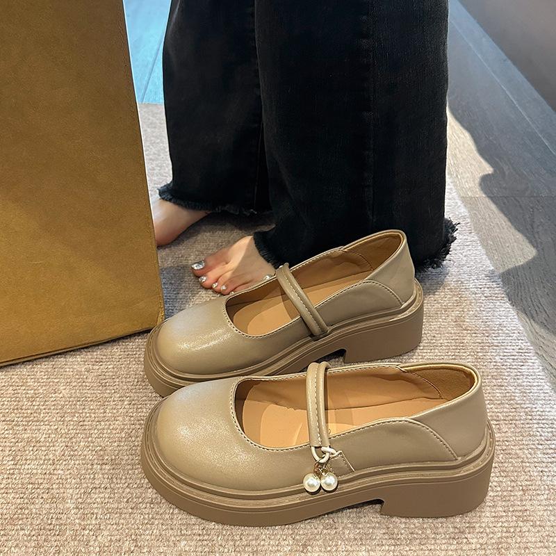 Fashion Hot Selling 2025 New Mary Jane Women's Shoes British Style Round Head Thick Bottom Summer Low Cut Single Shoes Comfortable