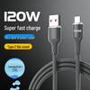 120W Type-C Super Fast Charging Data Cable for Apple, Xiaomi, Oppo (6A)