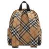 Burberry Two-Way Zipper Closure Front Pocket Embellished Equestrian Knight Design Polyester Backpack Small Men Backpack Beige 81023541