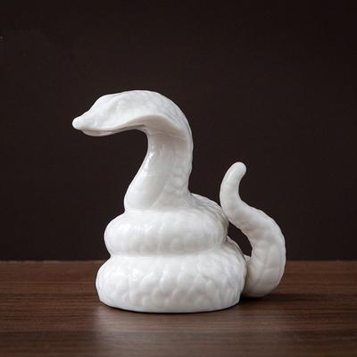 Zodiac Snake Figurine Snake 2025 White Snake Entrance Lucky Charm Snake Snake Figurine Improves Luck Feng Shui Goods Luck Inviting Wealth Fortune Good