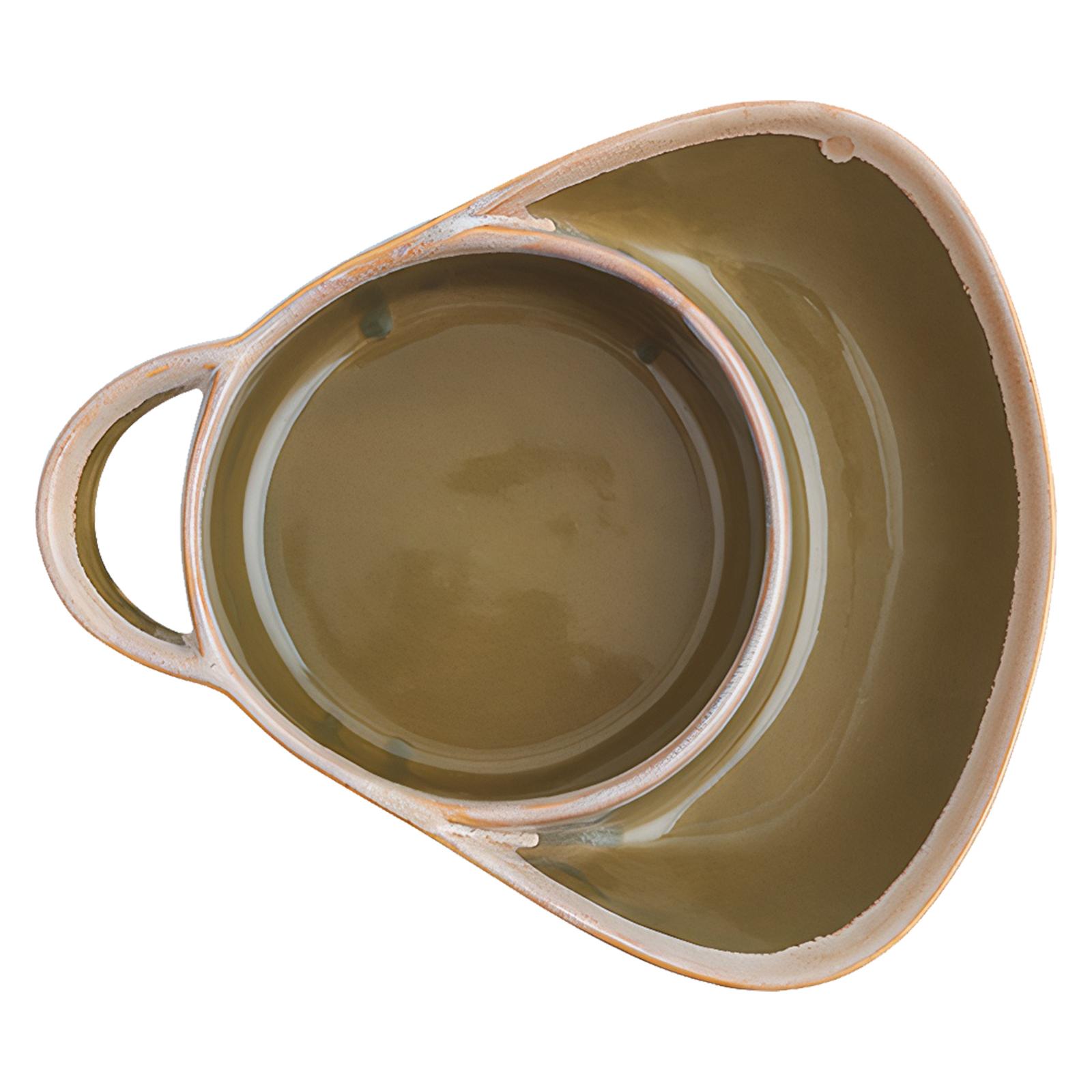 Ceramic Chip and Dip Bowl Easy