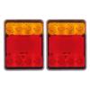 2pcs Tail Light 12V 8LED Rear Brake Light Turn Signal Lamp for Trailer Caravan UTE Camper ATV
