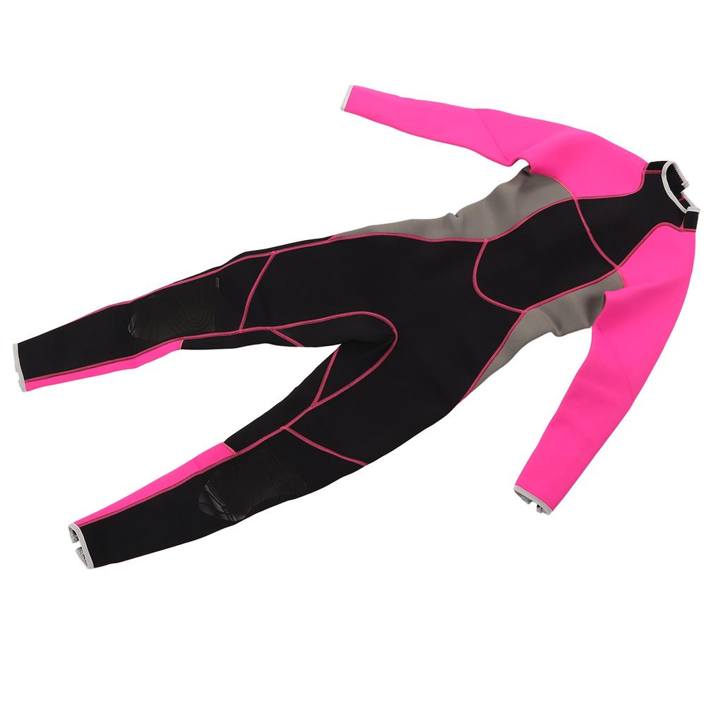 Women Full Body Wetsuit One Piece Surfing Diving Suit Dive Skin Rash Guard Long Sleeve Zip Quick Dry 3mm XL