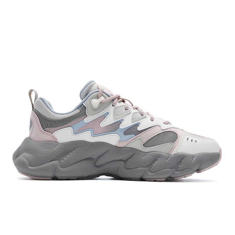 New FILA FERN 2 Abrasion Resistant, Breathable, Lightweight Low top Casual Shoes Women's Pink Gray F12W541135FRR