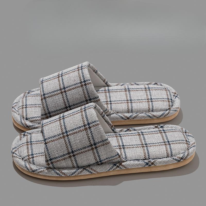 Linen Shoes, Indoor Home Anti-slip Slippers, Cloth Shoes