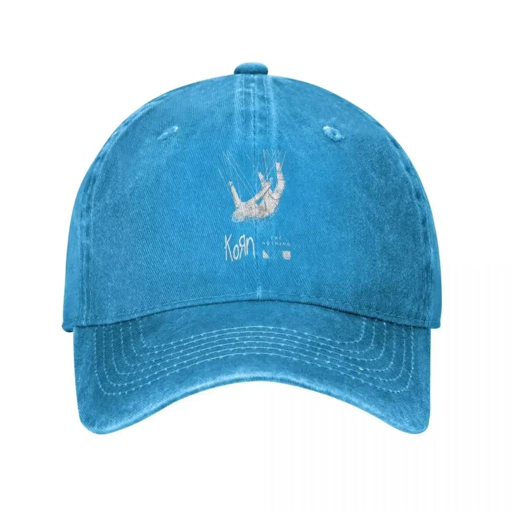 Korn The Nothing Men Women Cap Music Rock Distressed Deniimm Washed Caps Hat Outdoor Workouts Adjustable Fit Cap