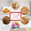TVETE Cooking Mats (Set of 4) Silicone Kneading Mats with Measuring Pads, Heat-Resistant, Non-Slip, Baking Mats with Rolling Pin, Scraper, and Brush,