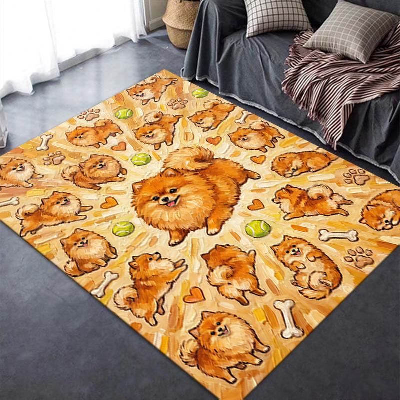 2025 New Cute Puppy Carpet Rug for Living Room Bedroom Home Sofa Decoration,Kids Play Non-slip Floor Mat