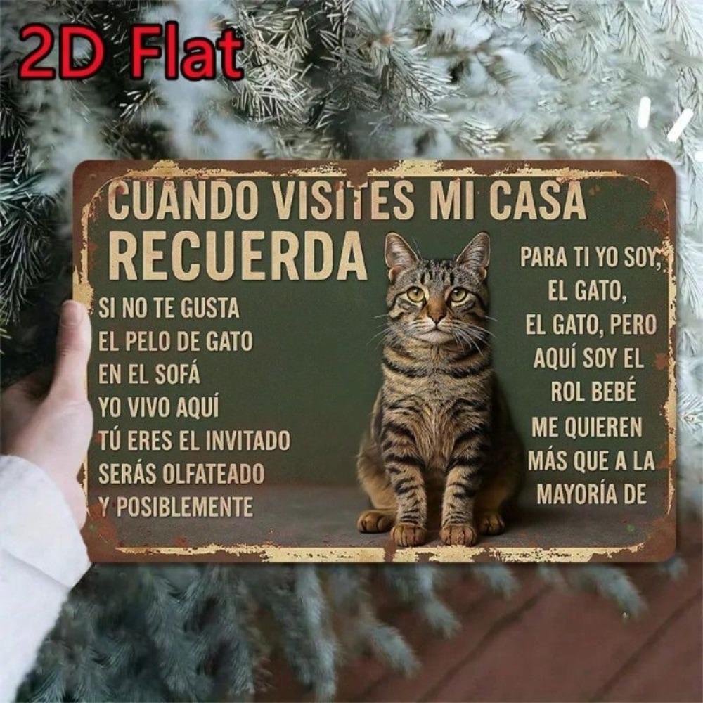 Vintage Metal Poster Wall Art, Home Decor Tin Sign 11.8x7.8 Inch for Kitchen