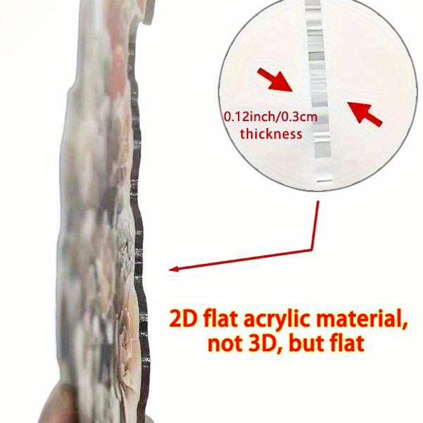 1-Piece Of K-POP Anime 10CM 2D Acrylic Stand Decoration For Bedroom, Living Room, Kitchen, Desk Decoration The Perfect Gift