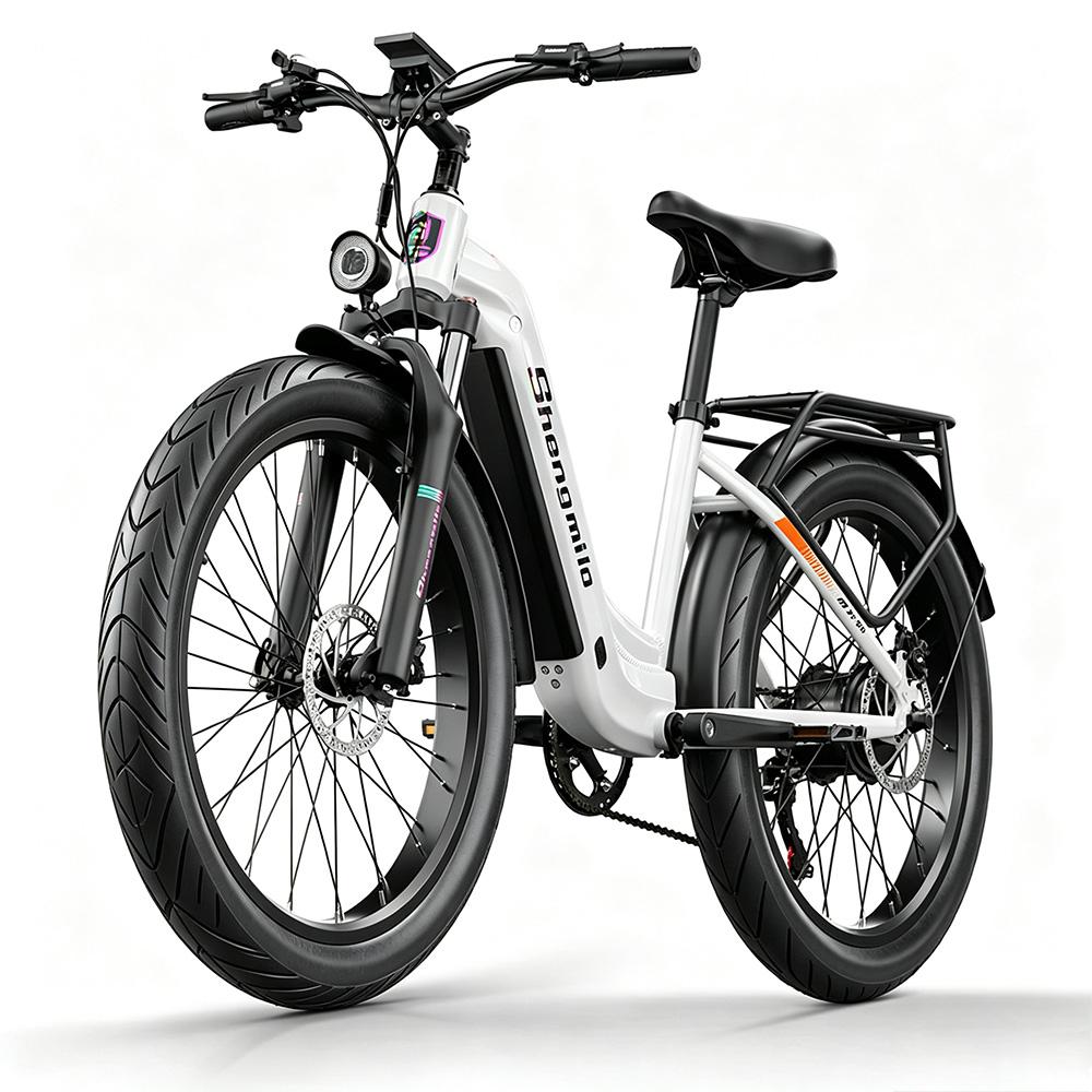 Elektrické kolo Shengmilo MX06 26" Tlusté pneumatiky 1000W Motor Terénní elektrické kolo pro dospělé 48V 17.5AH LCD displej 7 rychlostí Maximální zatížení 150 kg