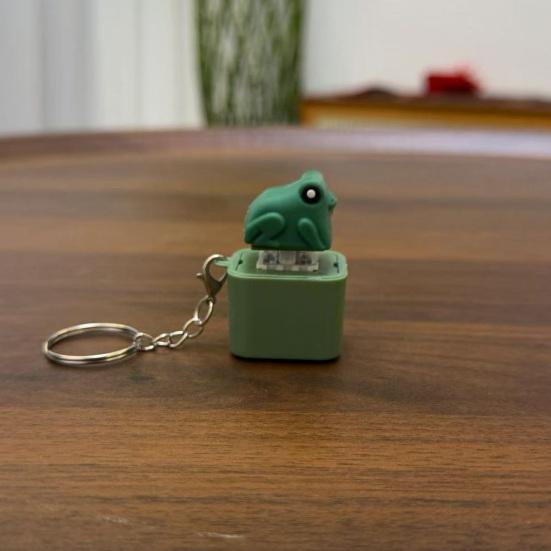 1/2 Pcs Seagull Mine Button Keychain Rechargeable Fidget Clicker with Real Sound