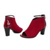 Women's high-heeled sandals spring and summer new sexy Roman style thick heel large size fish mouth cool boots