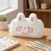 Kawaii Plush Little Pig Pencil Case Large-Capacity Stationery Pouch Rabbit Shape Pencil Bag  Girls