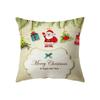 Christmas Theme Santa Claus Printed Pattern Cushion Cover Home Living Room Sofa Decoration Pillow 45x45cm