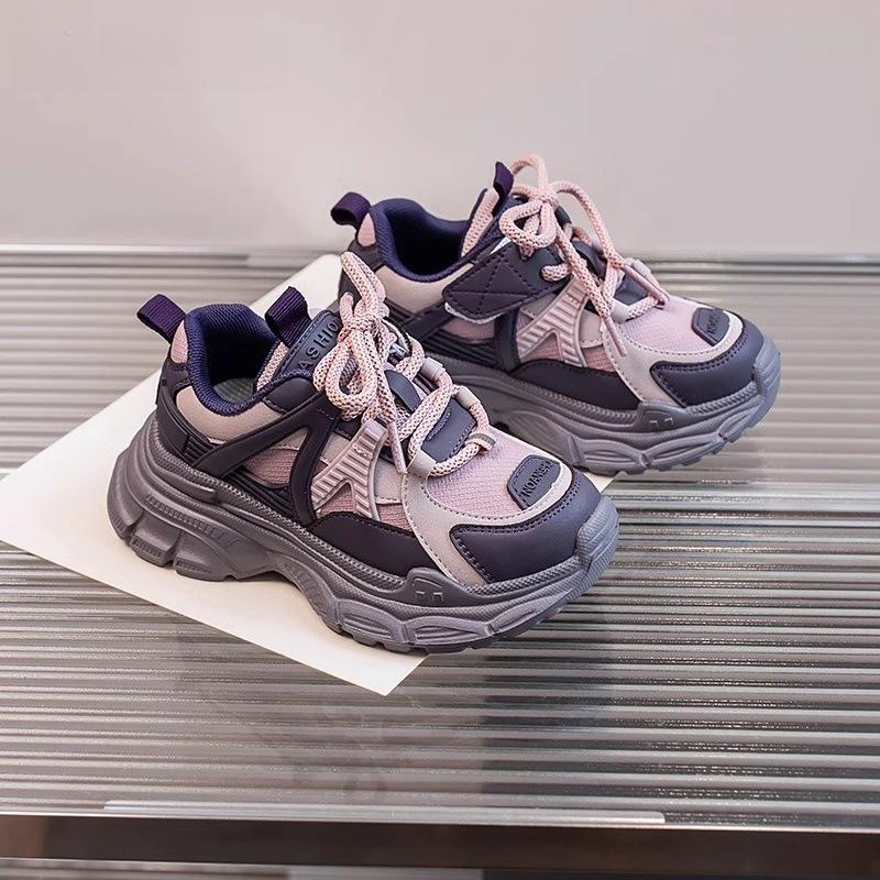 

Детская обувь Осенняя обувь, нескользящие кроссовки 26 фиолетовый