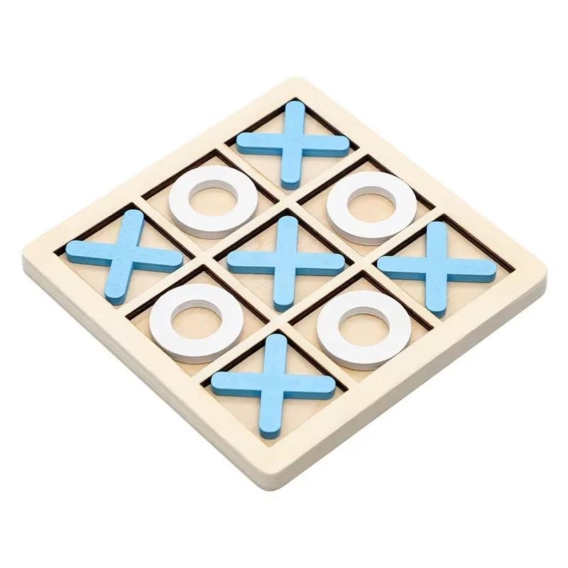 1Pc Xo Tic Tac Toe Children Board Game Parent-Child Interactive Logic Thinking Fun Game Children Puzzle Toys Gaming Gift