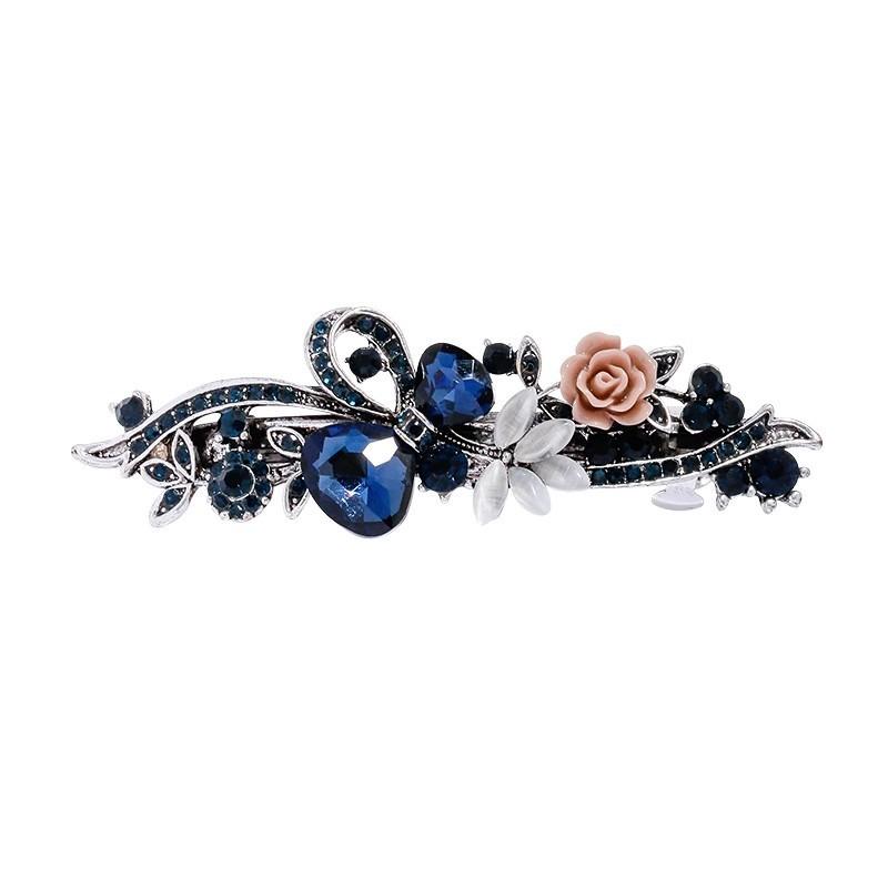 Retro Hair Clips, High-end Women's Light Luxury and High-end Feel, Elegant Spring Clip Hair Accessory for Mothers At The Back of The Head